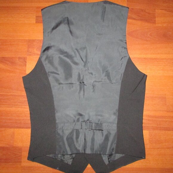 H&M Black Lined Suit Vest - 34R - NEW - Picture 4 of 6